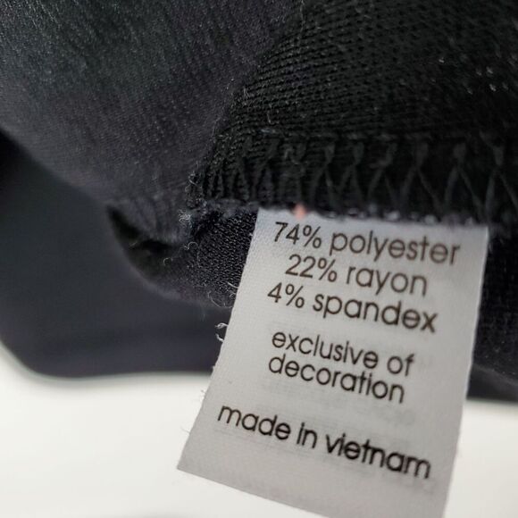 Lane Bryant Black & White Top. Sheer White Yolk with Black trim. Size 22/24 - Picture 6 of 7